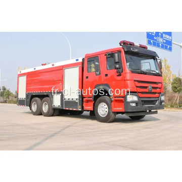 Camion de pompiers en mousse à eau Howo 6x4 15 tonnes